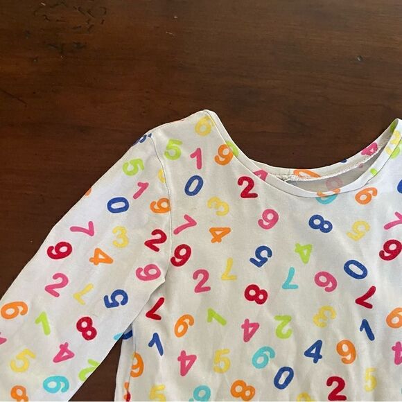 Handmade Girls Colorful Numbers Play Dress/ Tunic  with Pockets Size 4-6 - Picture 4 of 11